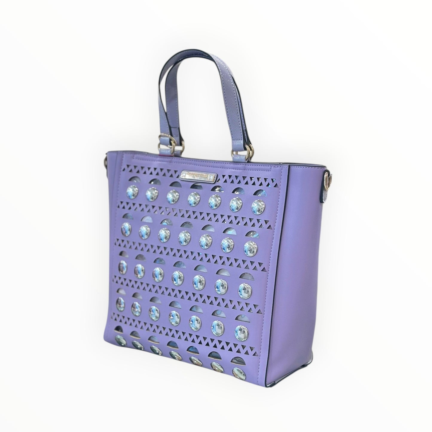 Borsa a Mano e Tracolla Taglio Laser con Borchie Nicole Lee LSR17667