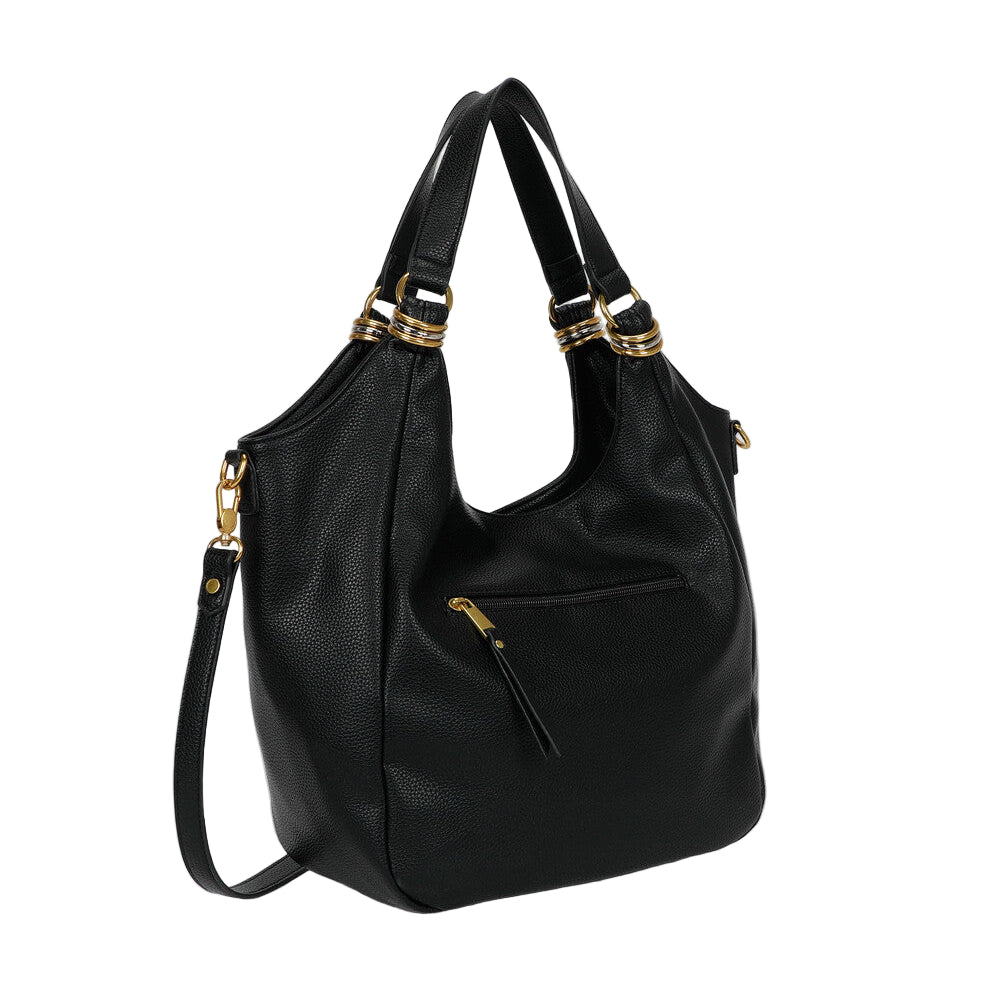 Borsa A Spalla Con Anelli Ai Manici M8-H201319