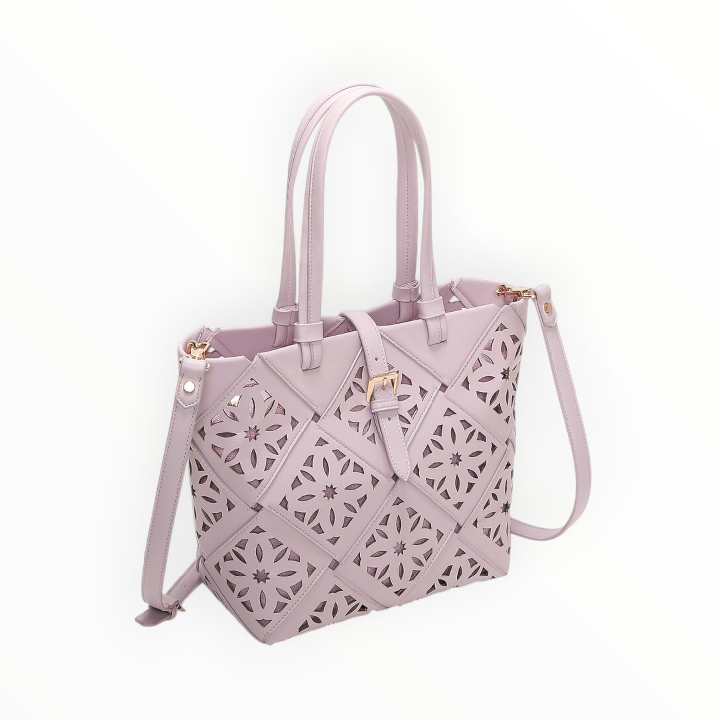 Borsa a mano con motivo traforato Mimi-Muà M8-H201426