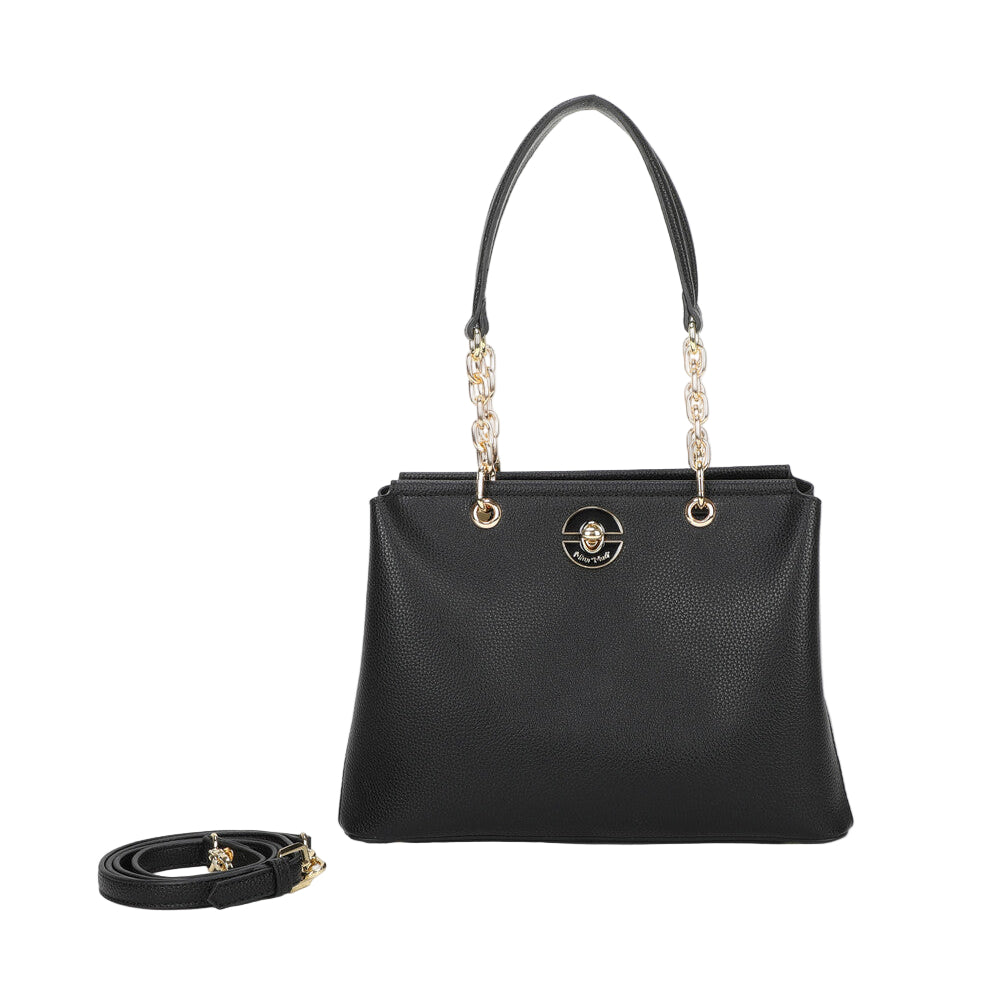 Borsa A Spalla Con Chiusura Verniciata In Tinta M8-J201253