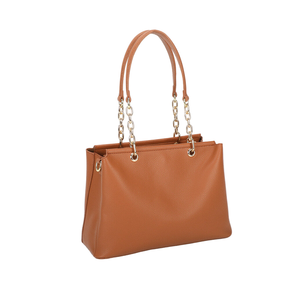 Borsa A Spalla Con Chiusura Verniciata In Tinta M8-J201253