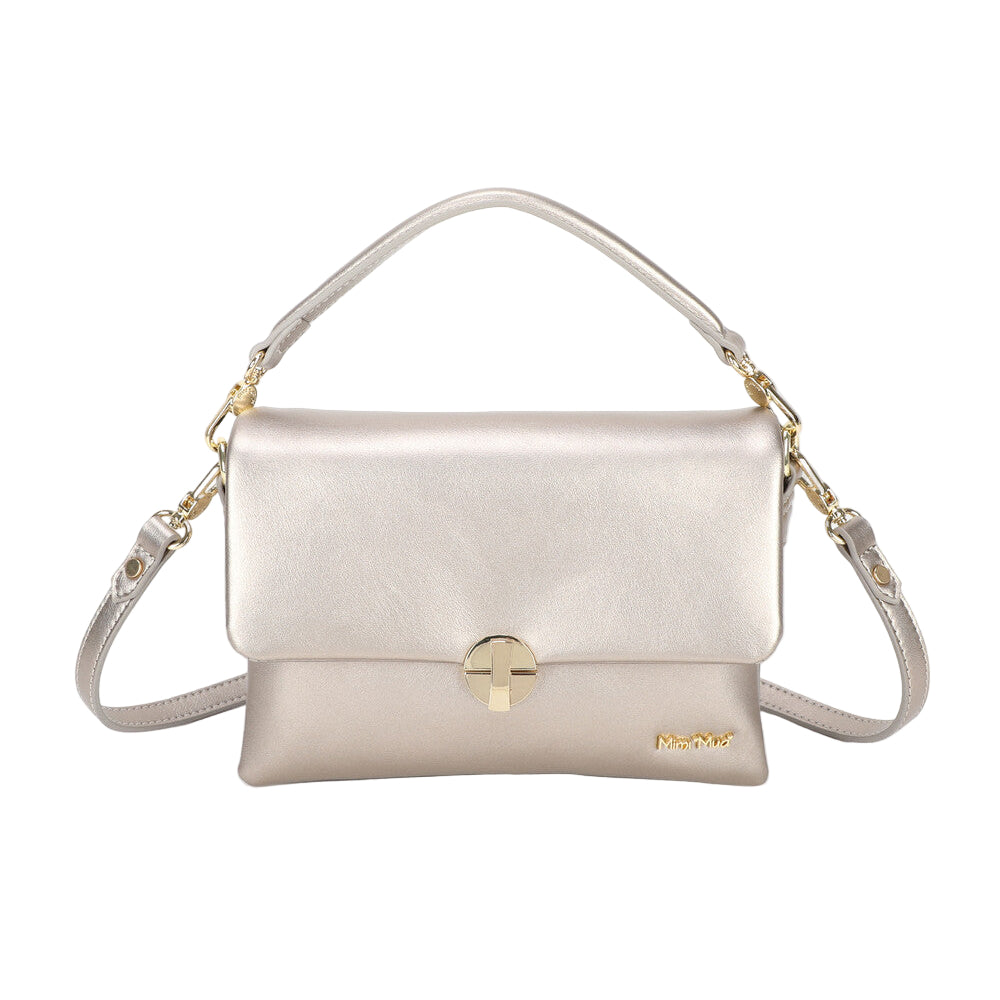 Borsa A Tracolla Con Chiusura Tonda Oro M8-J201261