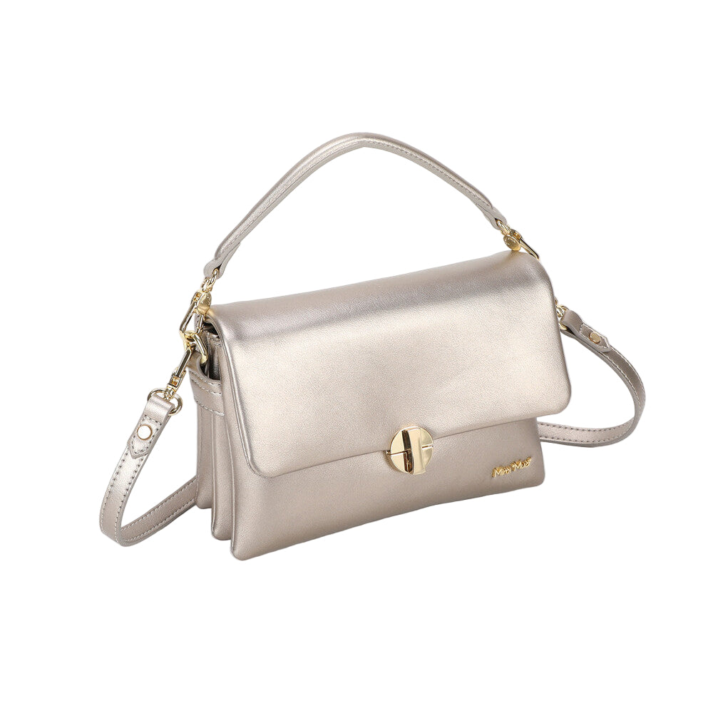Borsa A Tracolla Con Chiusura Tonda Oro M8-J201261