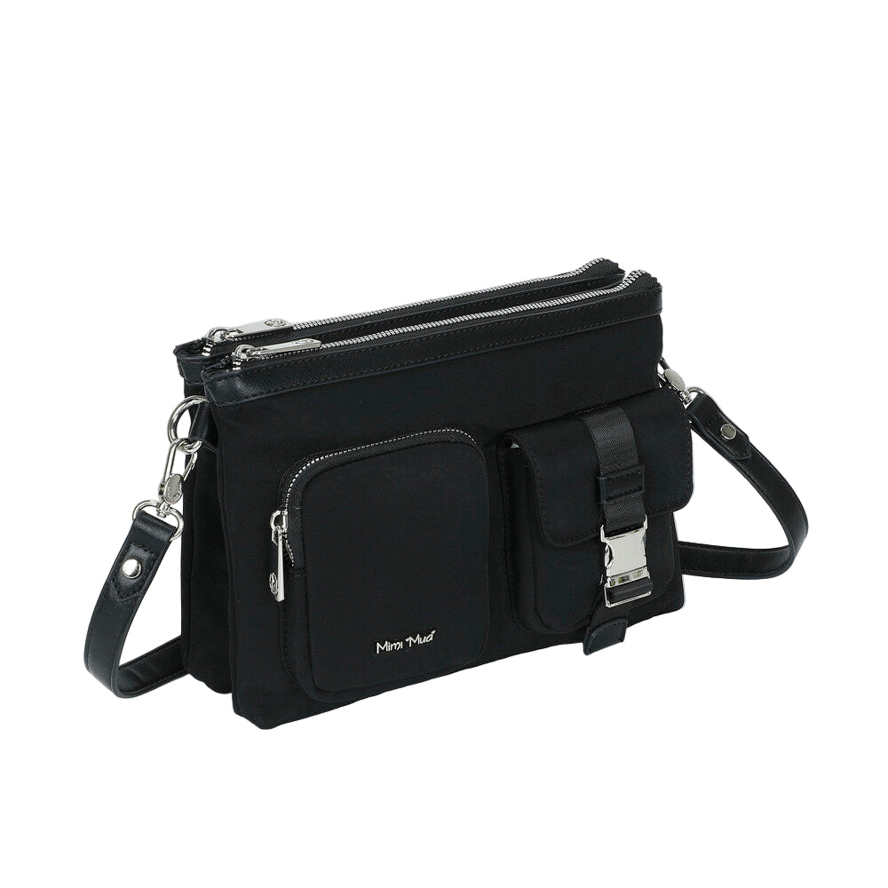 Borsa Tracolla A 2 Buste In Nylon Con M8-Y201158