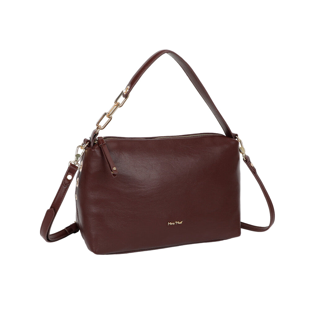 Borsa A Spalla Con Dettaglio Occhielli M8-Y201224