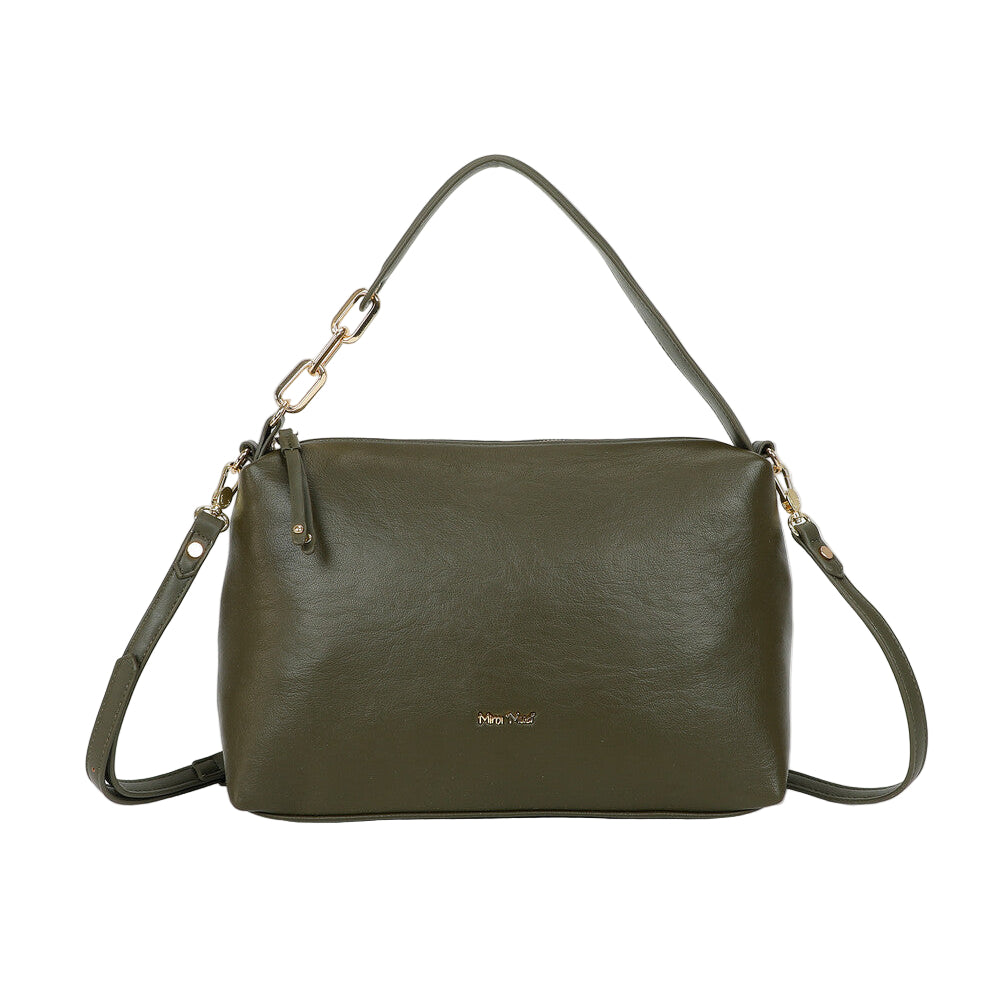 Borsa A Spalla Con Dettaglio Occhielli M8-Y201224