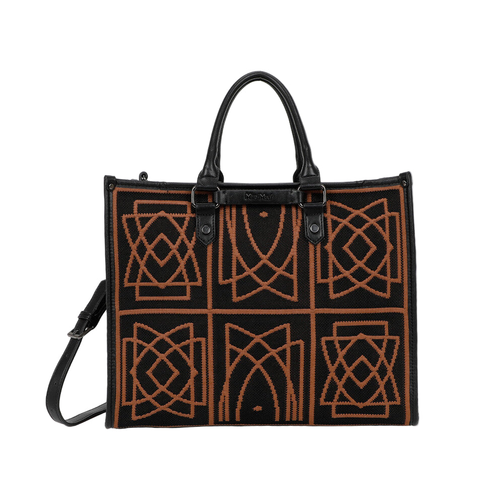 Borsa Tote Grande Con Disegno Ricamato M8-Y201225