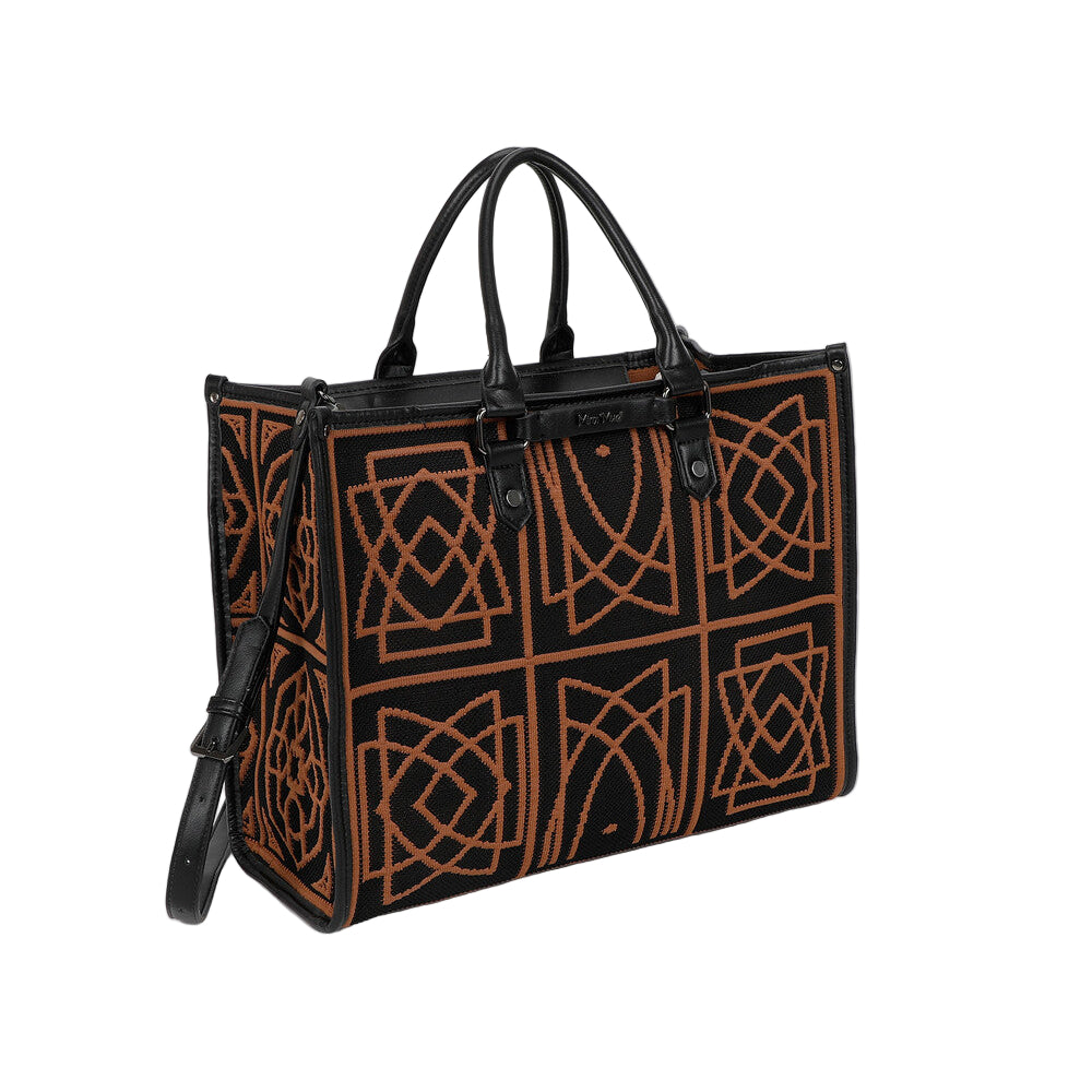 Borsa Tote Grande Con Disegno Ricamato M8-Y201225