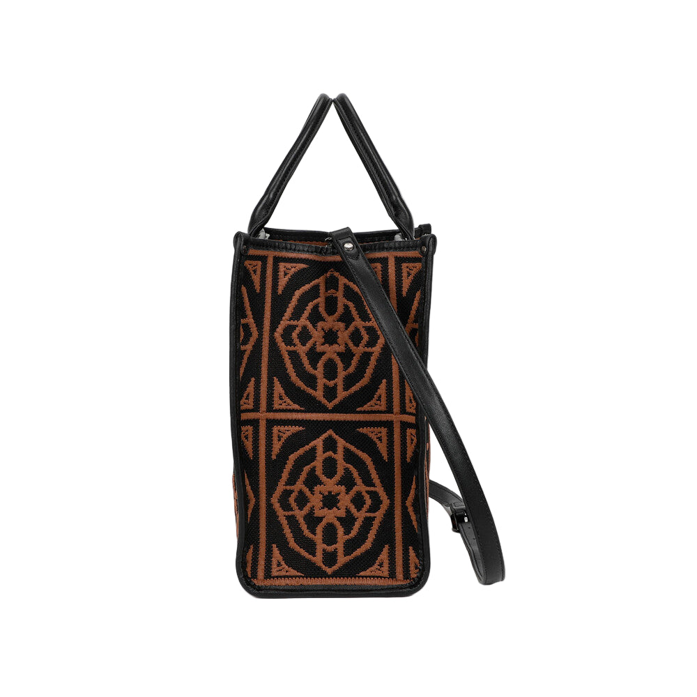 Borsa Tote Grande Con Disegno Ricamato M8-Y201225