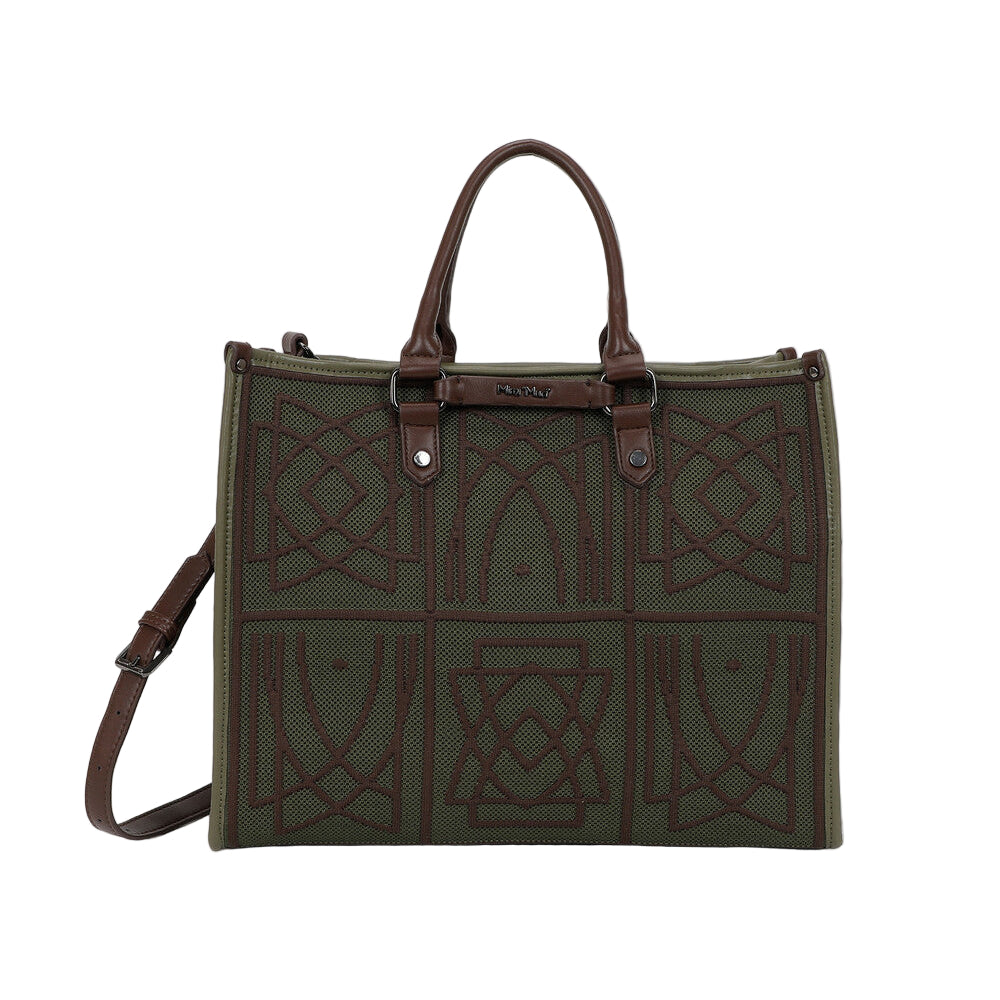 Borsa Tote Grande Con Disegno Ricamato M8-Y201225