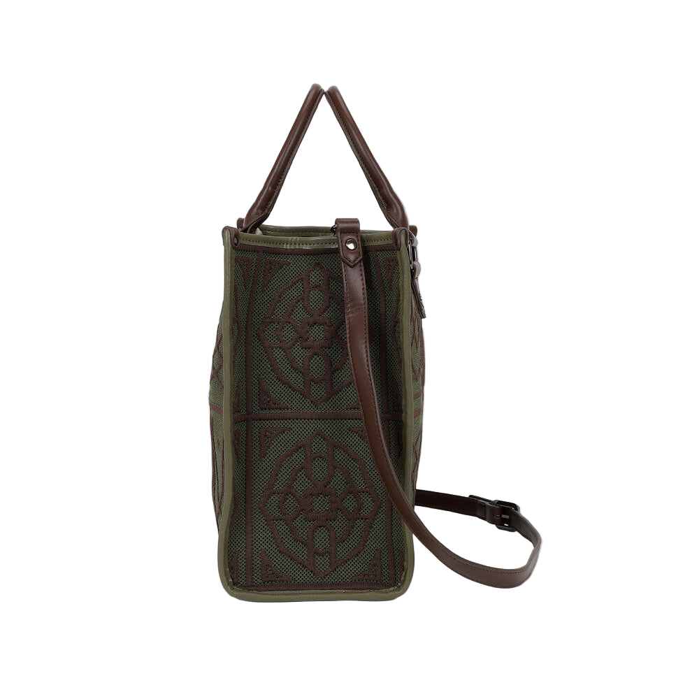 Borsa Tote Grande Con Disegno Ricamato M8-Y201225
