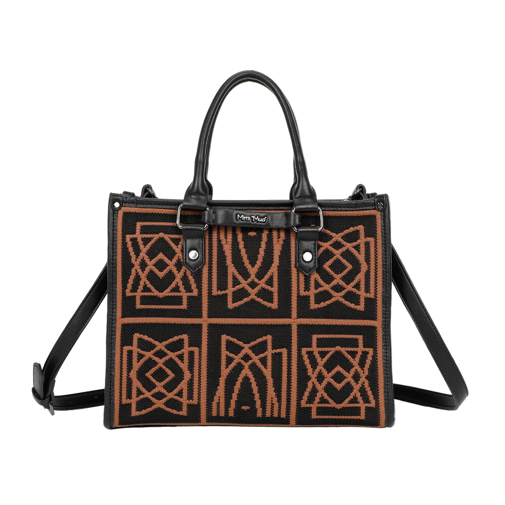 Borsa Tote Media Con Disegno Ricamato M8-Y201226