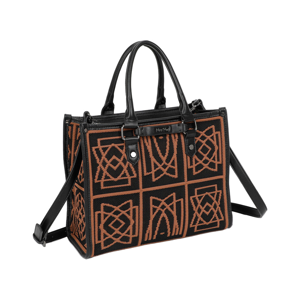Borsa Tote Media Con Disegno Ricamato M8-Y201226
