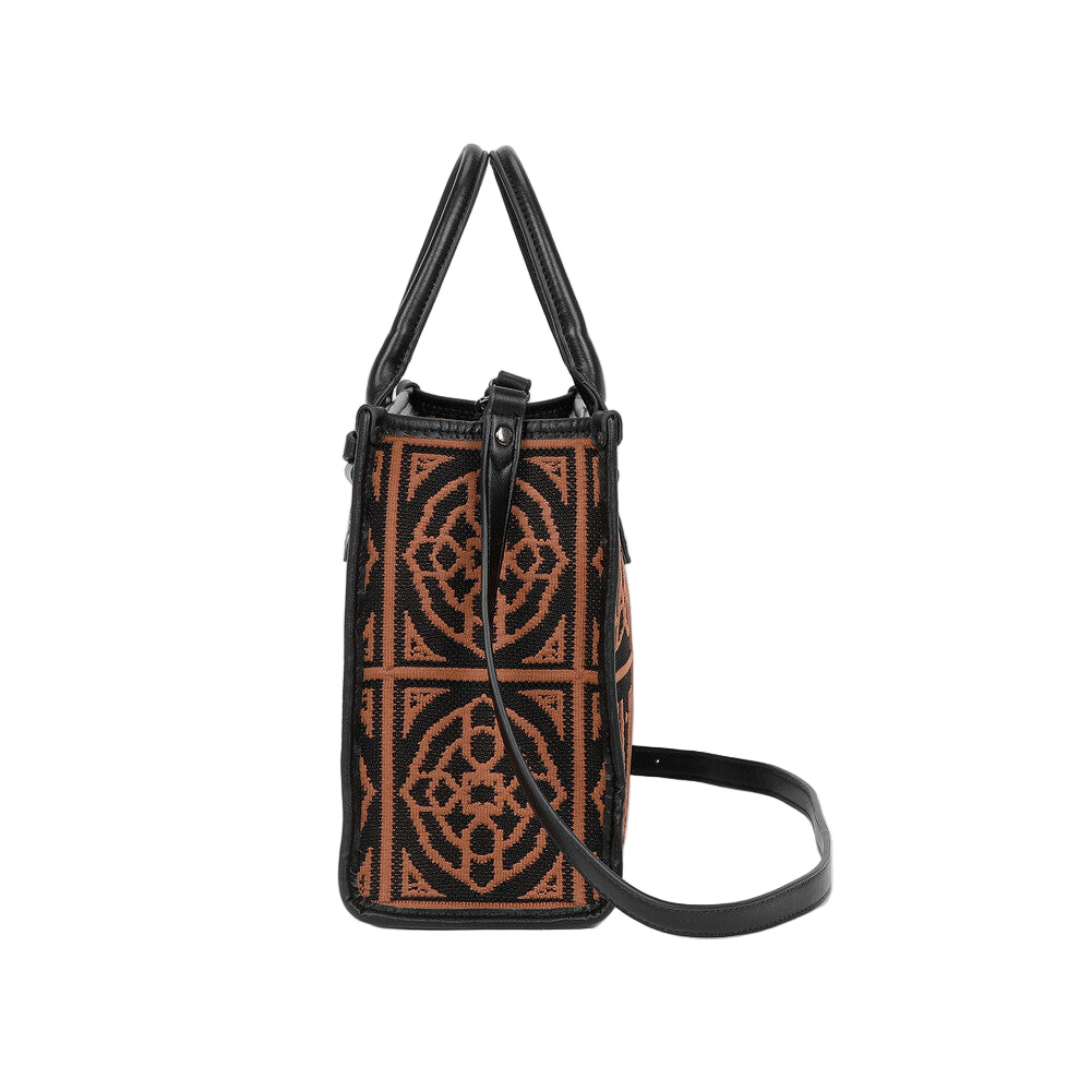 Borsa Tote Media Con Disegno Ricamato M8-Y201226