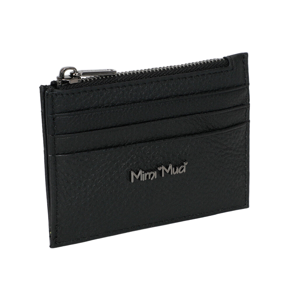 Portacarte In Pelle Con Zip M9-D201339