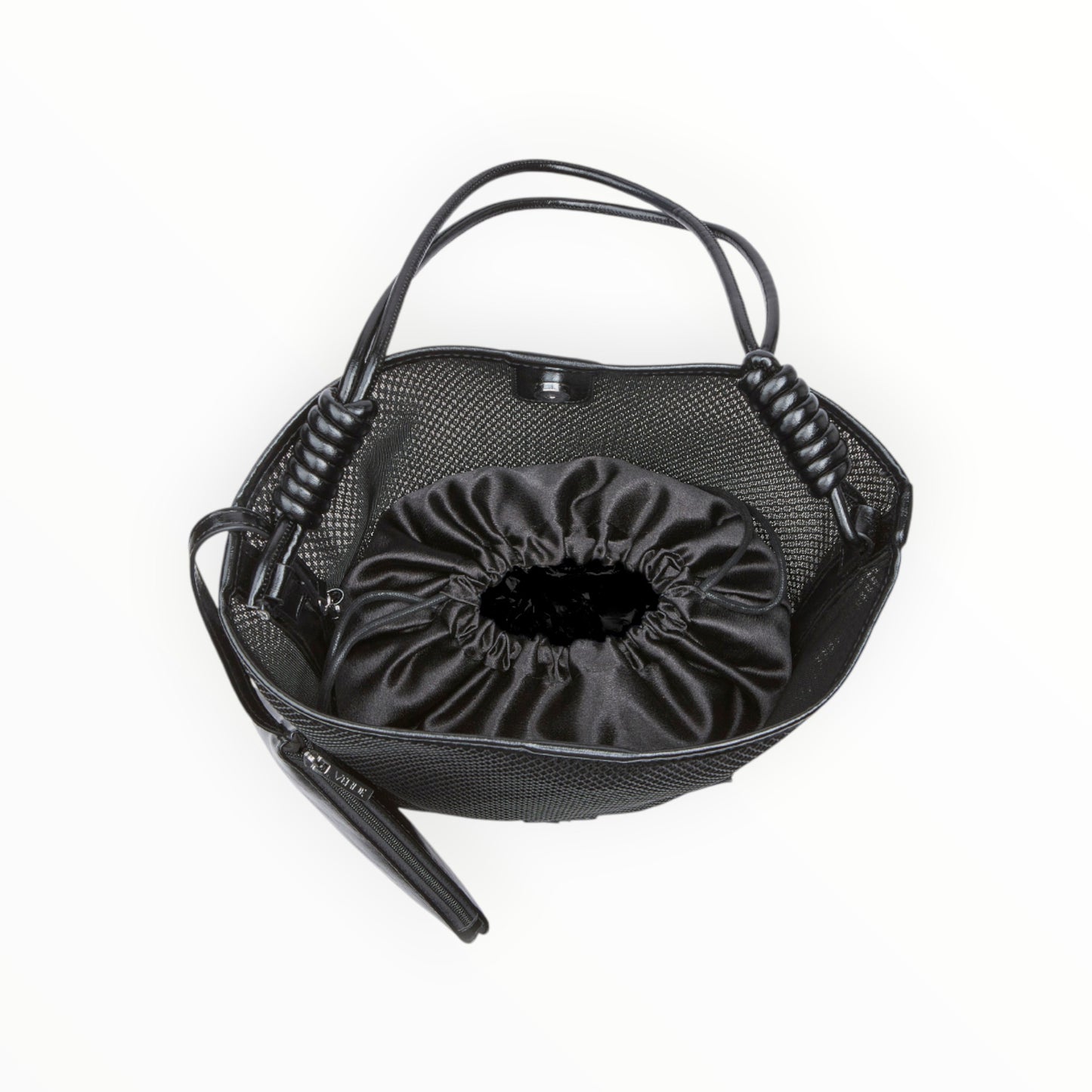 Borsa a Spalla Nera Verde 16-0008417
