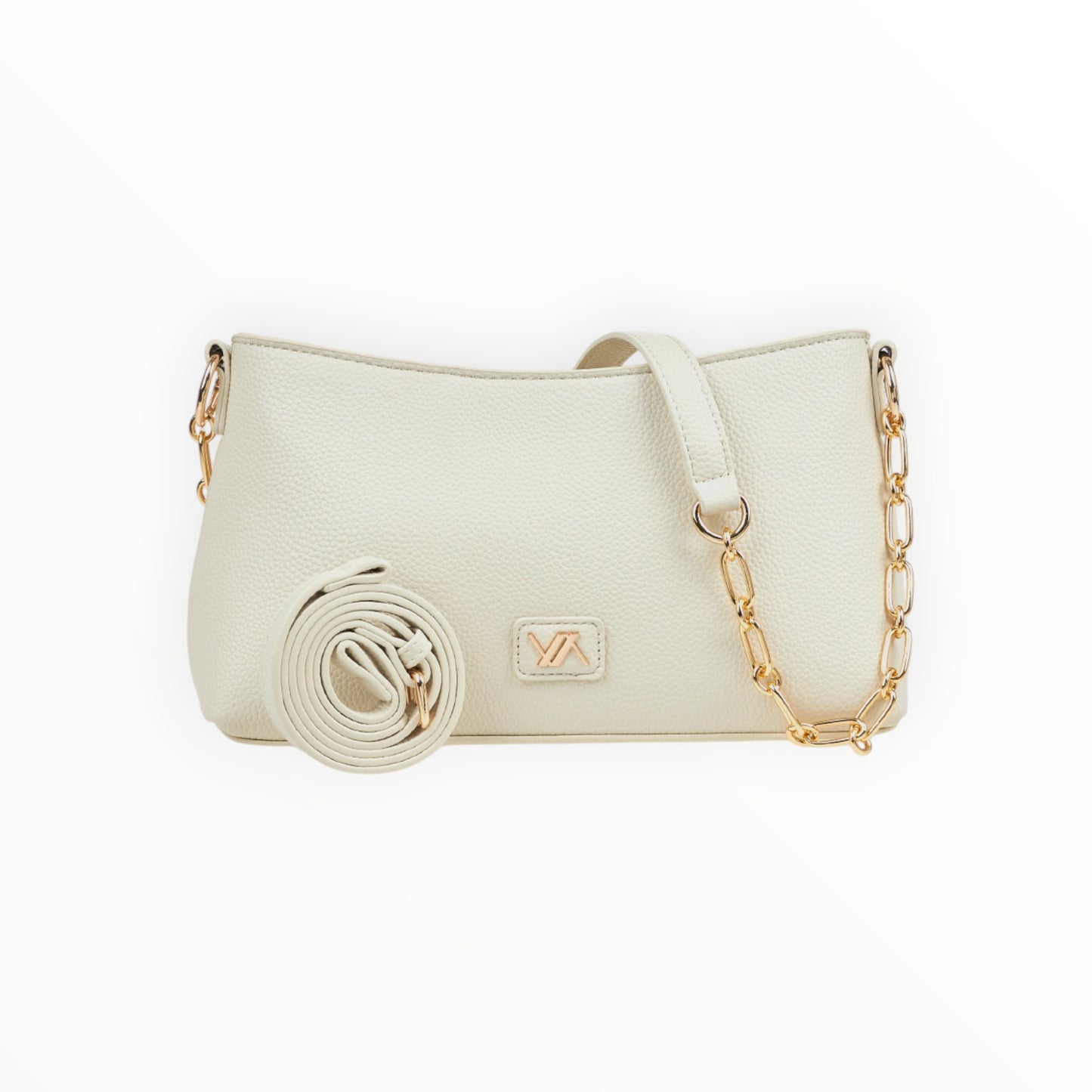 Borsa a Tracolla Avorio  Verde 16-0008418