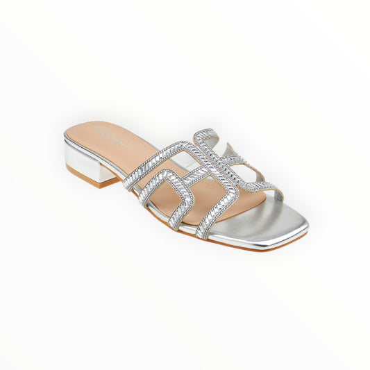 Sandali Donna Argento Verde 28-0004044