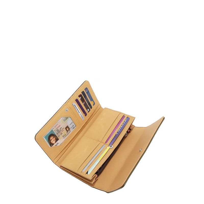 Portafogli Tri-Fold con Logo in Rilievo Nicole Lee EMB7973