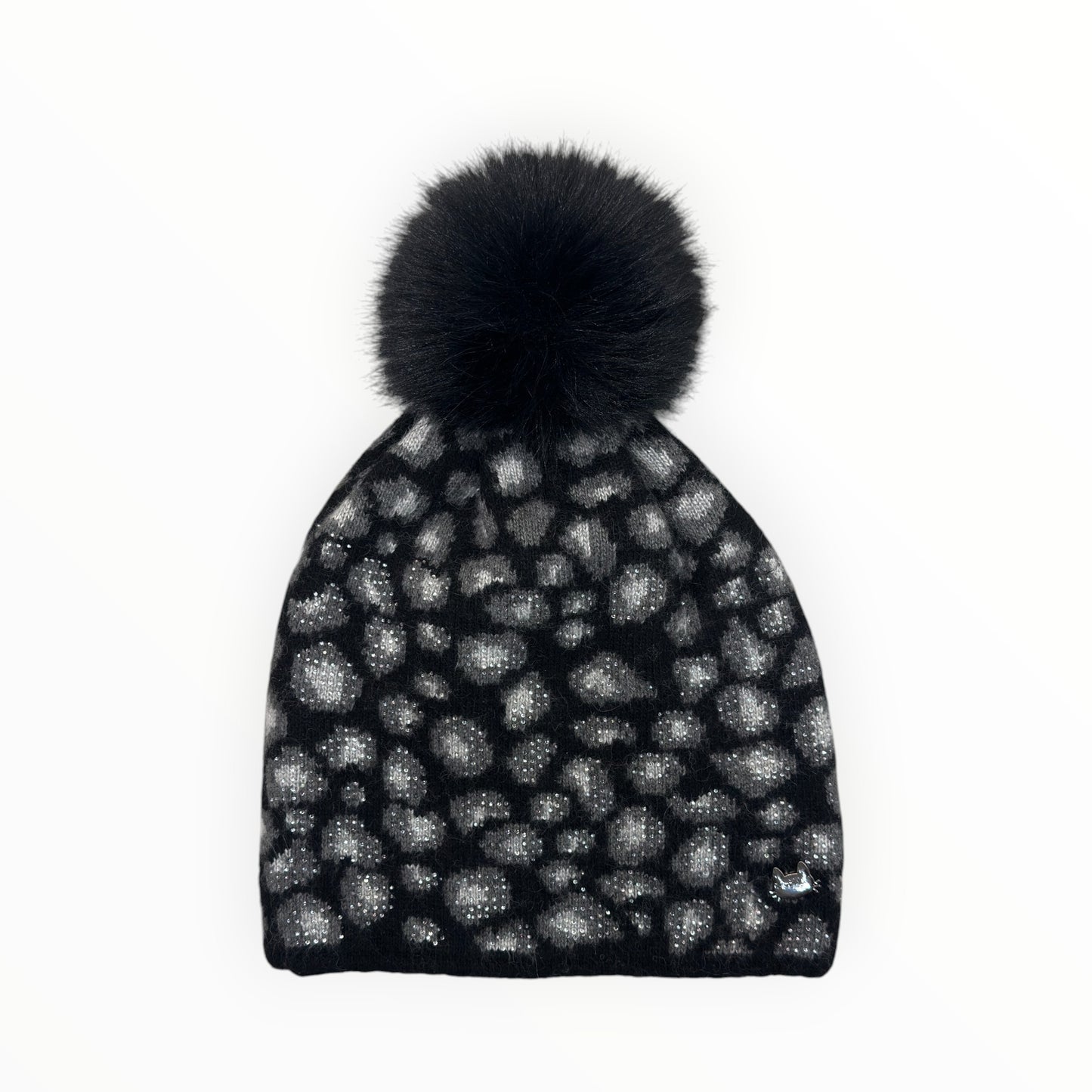 BERRETTO LEOPARDATO CON STRASS E PON PON YEAN-9242 Mimi-Muà