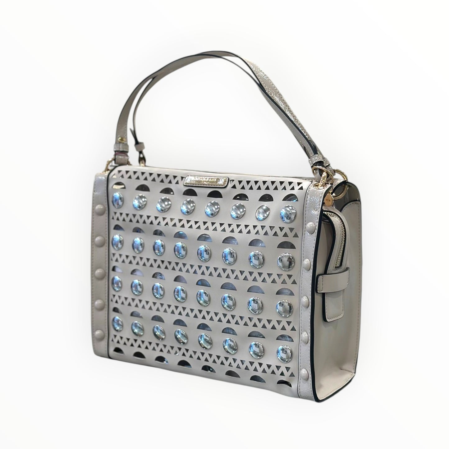 Borsa Due Manici Taglio Laser e Borchie Nicole Lee LSR17666
