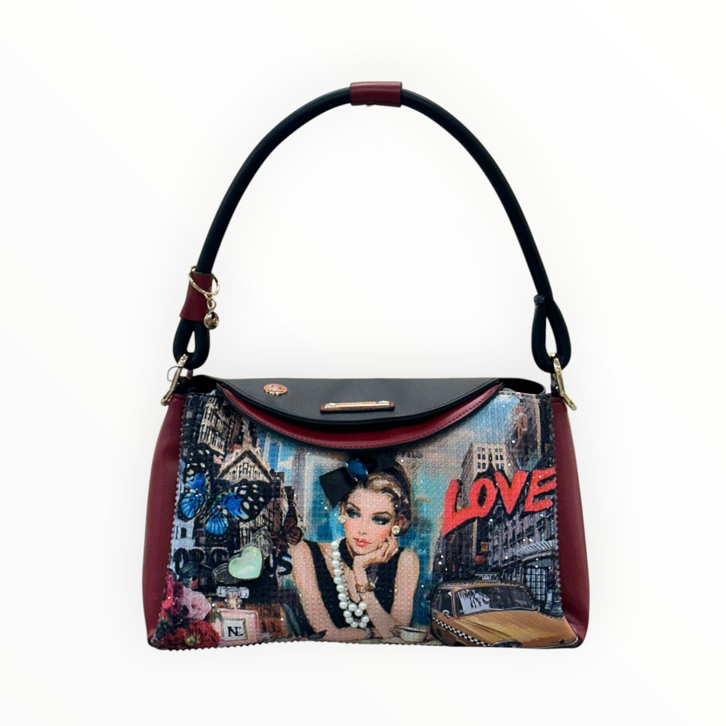 Borsa a Spalla con Tracolla Sabina Imagines Nicole Lee SI17449