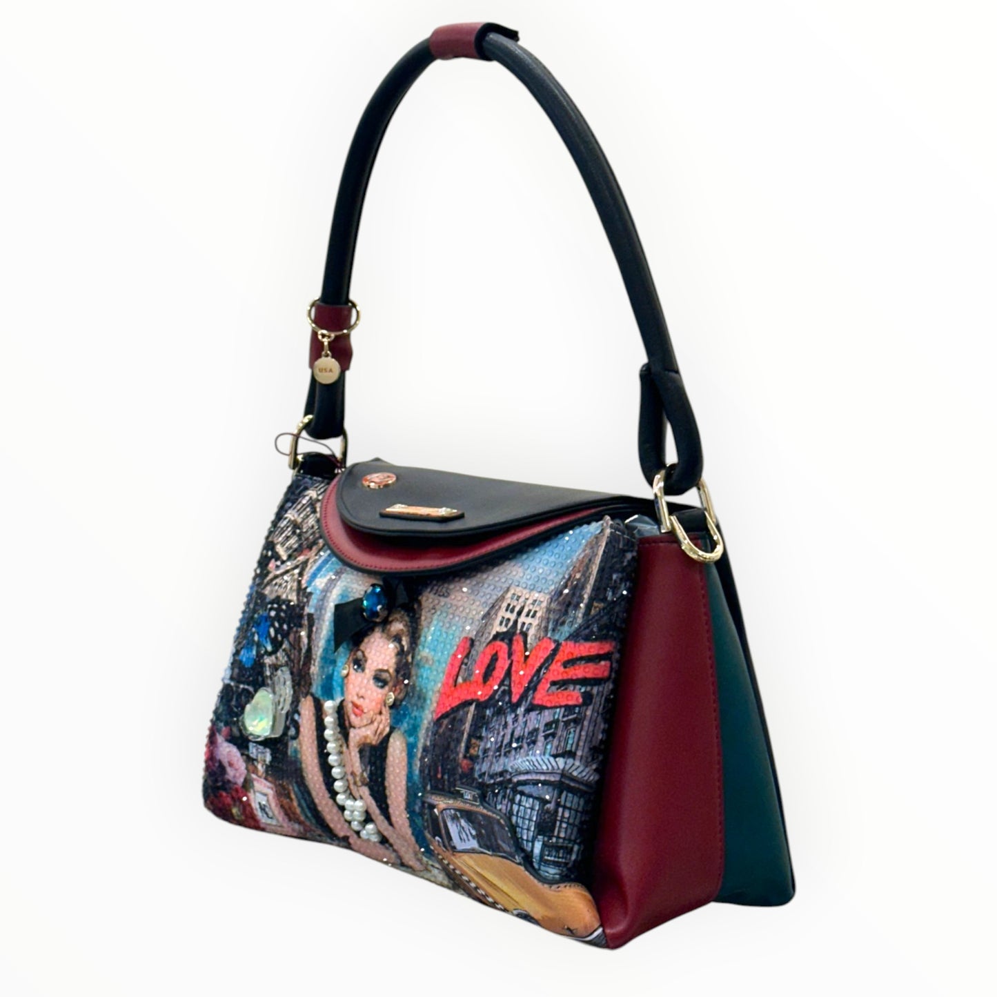 Borsa a Spalla con Tracolla Sabina Imagines Nicole Lee SI17449