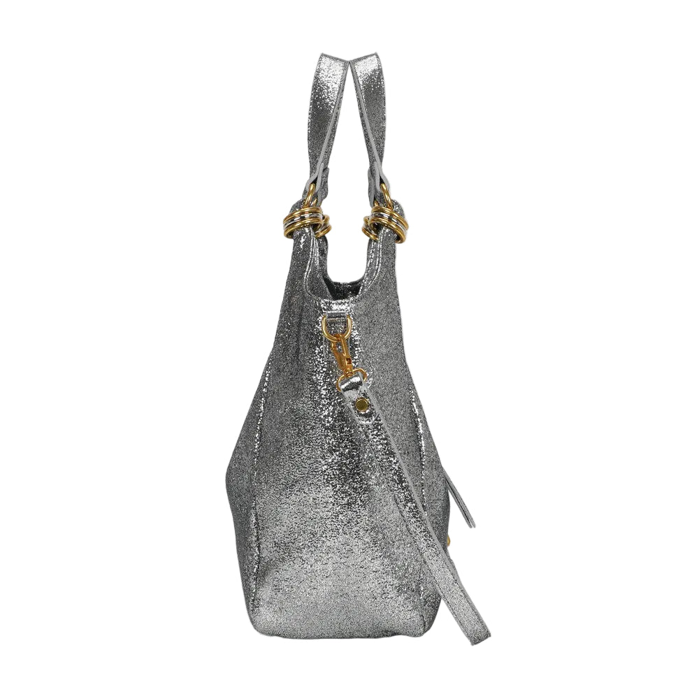 Borsa A Spalla Con Anelli Ai Manici  M8-H201319
