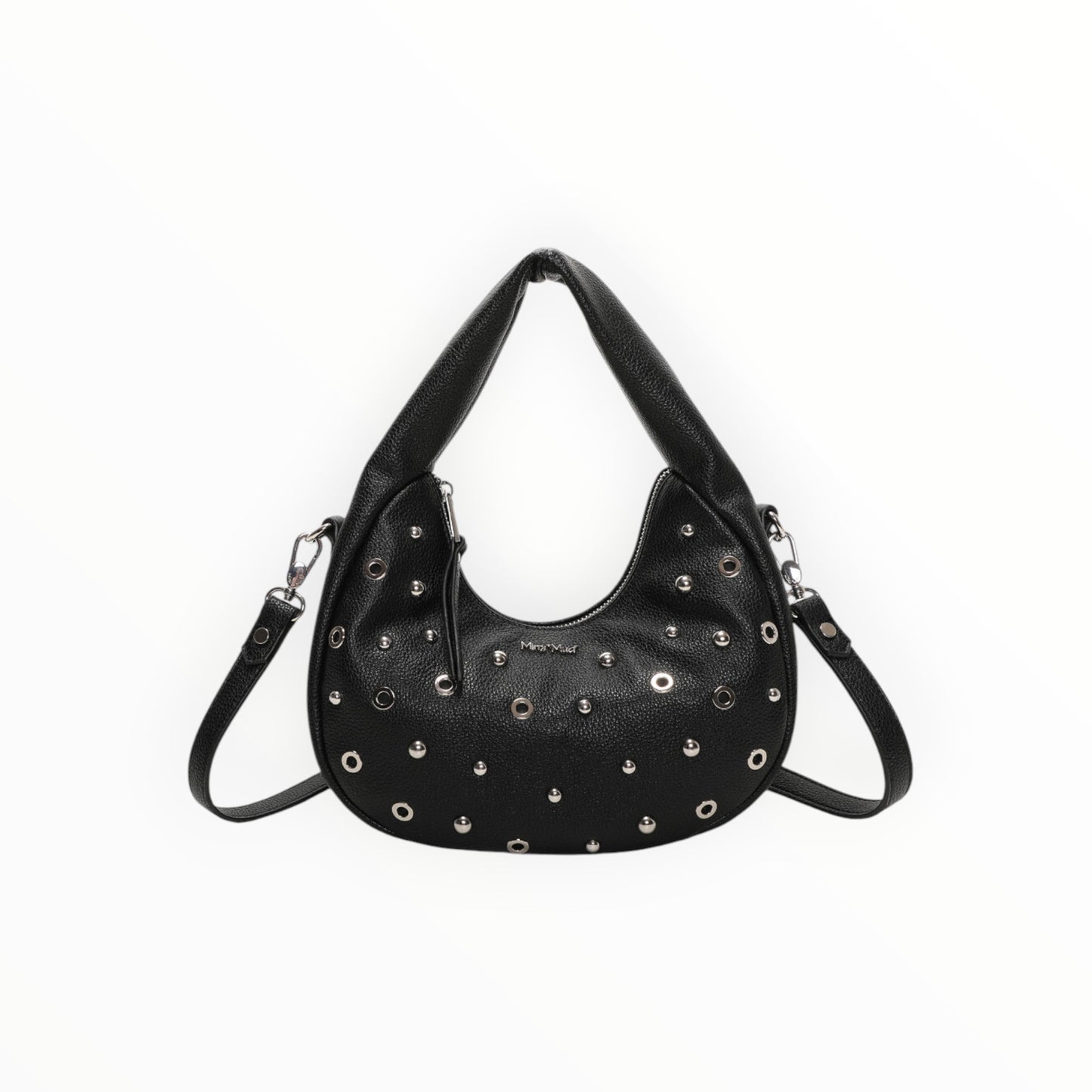 BORSA A MANO CON BORCHIE E OCCHIELLI Borsa a mano con borchie e occhielli Mimi-Muà M8-201399