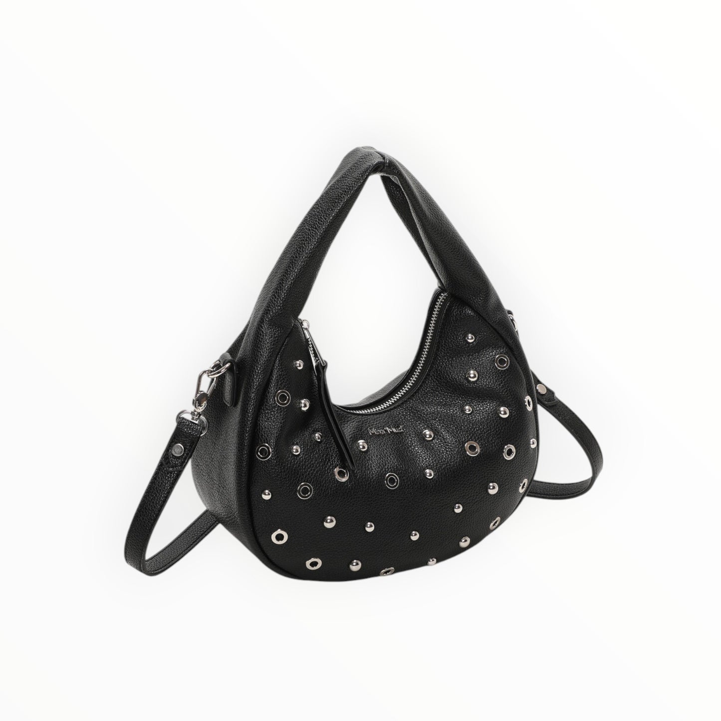 BORSA A MANO CON BORCHIE E OCCHIELLI Borsa a mano con borchie e occhielli Mimi-Muà M8-201399