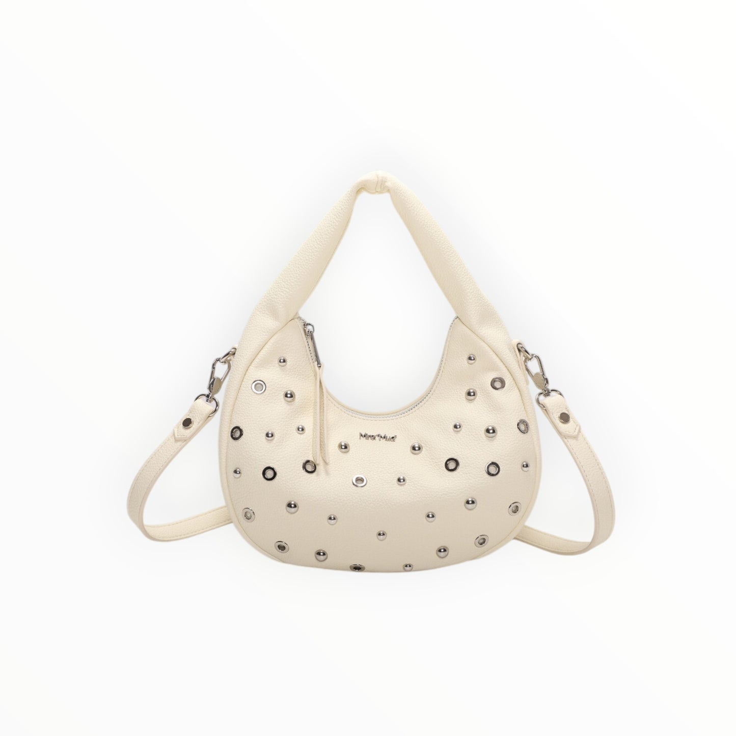 BORSA A MANO CON BORCHIE E OCCHIELLI Borsa a mano con borchie e occhielli Mimi-Muà M8-201399