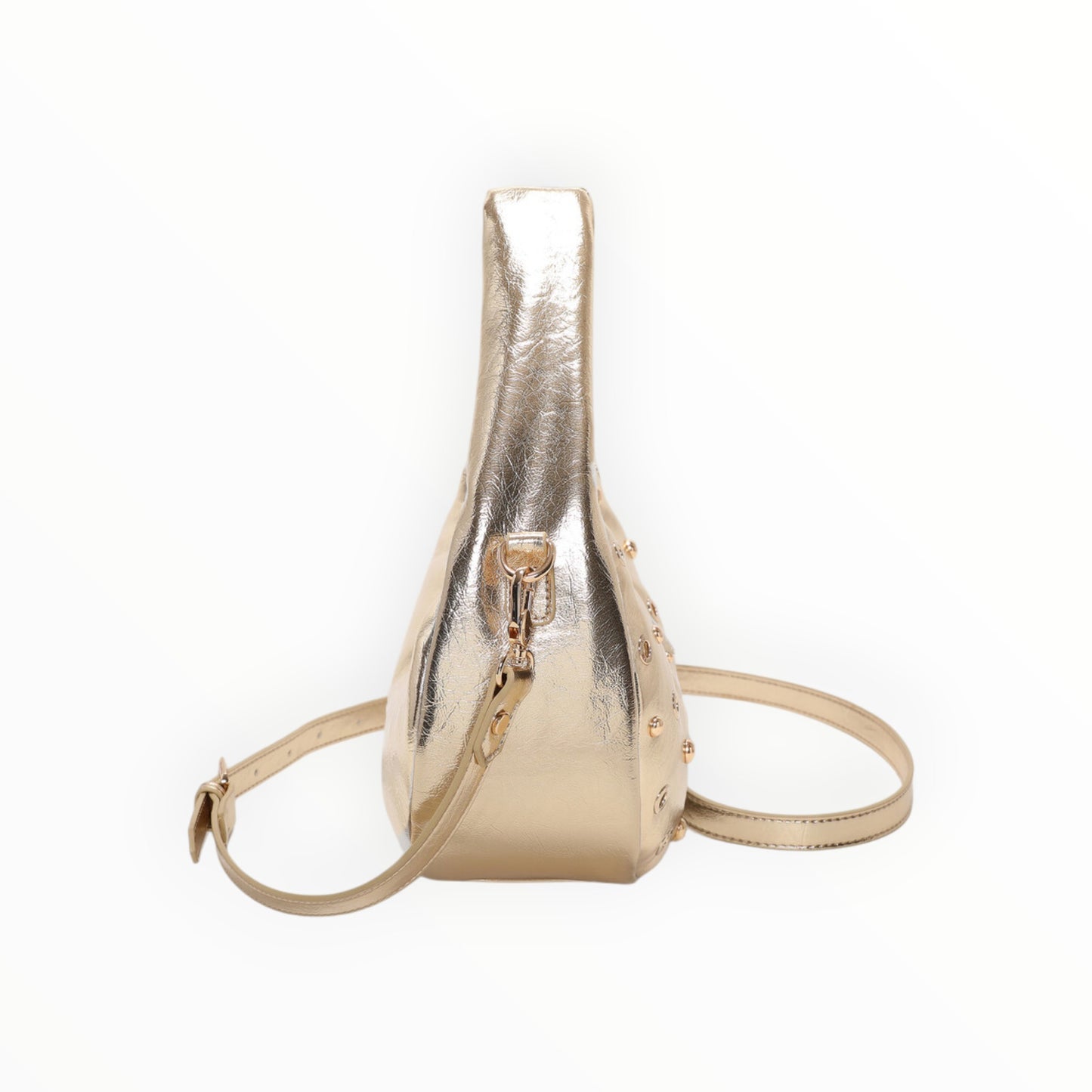 BORSA A MANO CON BORCHIE E OCCHIELLI Borsa a mano con borchie e occhielli Mimi-Muà M8-201399