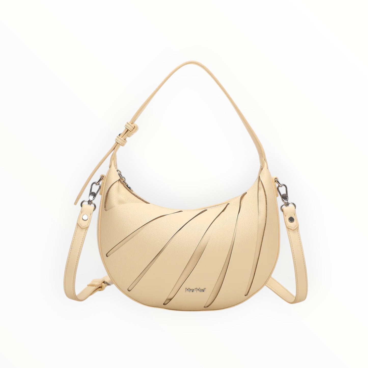 Borsa Hobo a Spalla e Tracolla Mimi-Muà M8-H201406 – Tagli Diagonali Donna