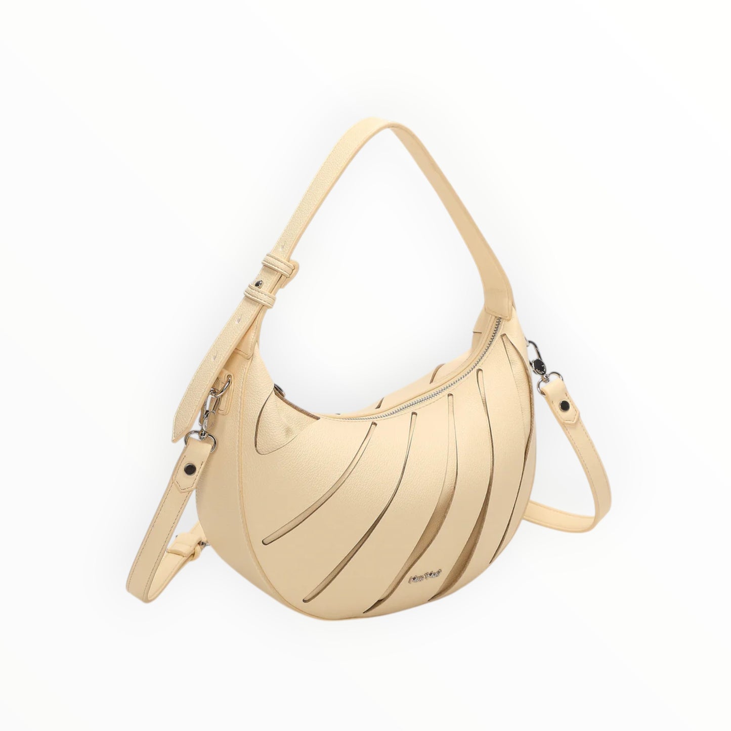 Borsa Hobo a Spalla e Tracolla Mimi-Muà M8-H201406 – Tagli Diagonali Donna