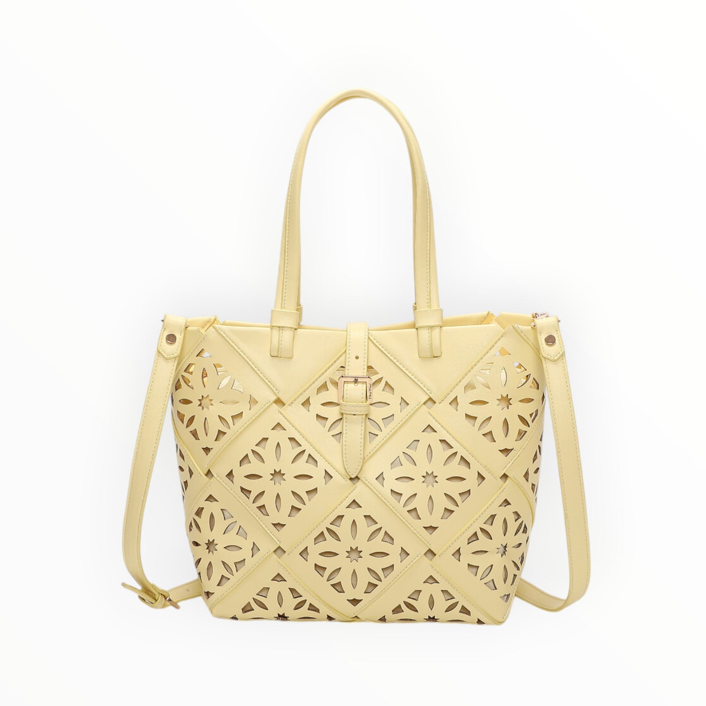 Borsa a mano con motivo traforato Mimi-Muà M8-H201426
