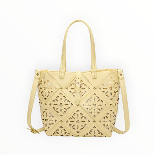 Borsa a mano con motivo traforato Mimi-Muà M8-H201426