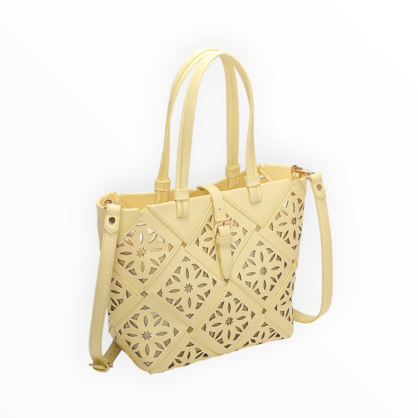 Borsa a mano con motivo traforato Mimi-Muà M8-H201426