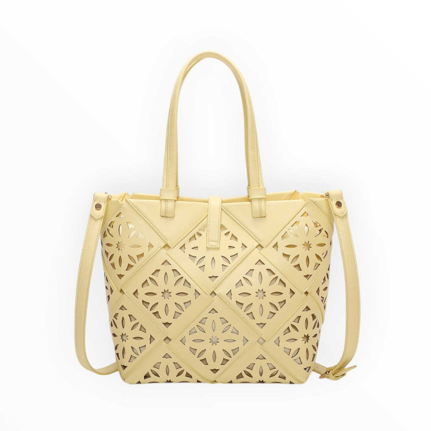 Borsa a mano con motivo traforato Mimi-Muà M8-H201426