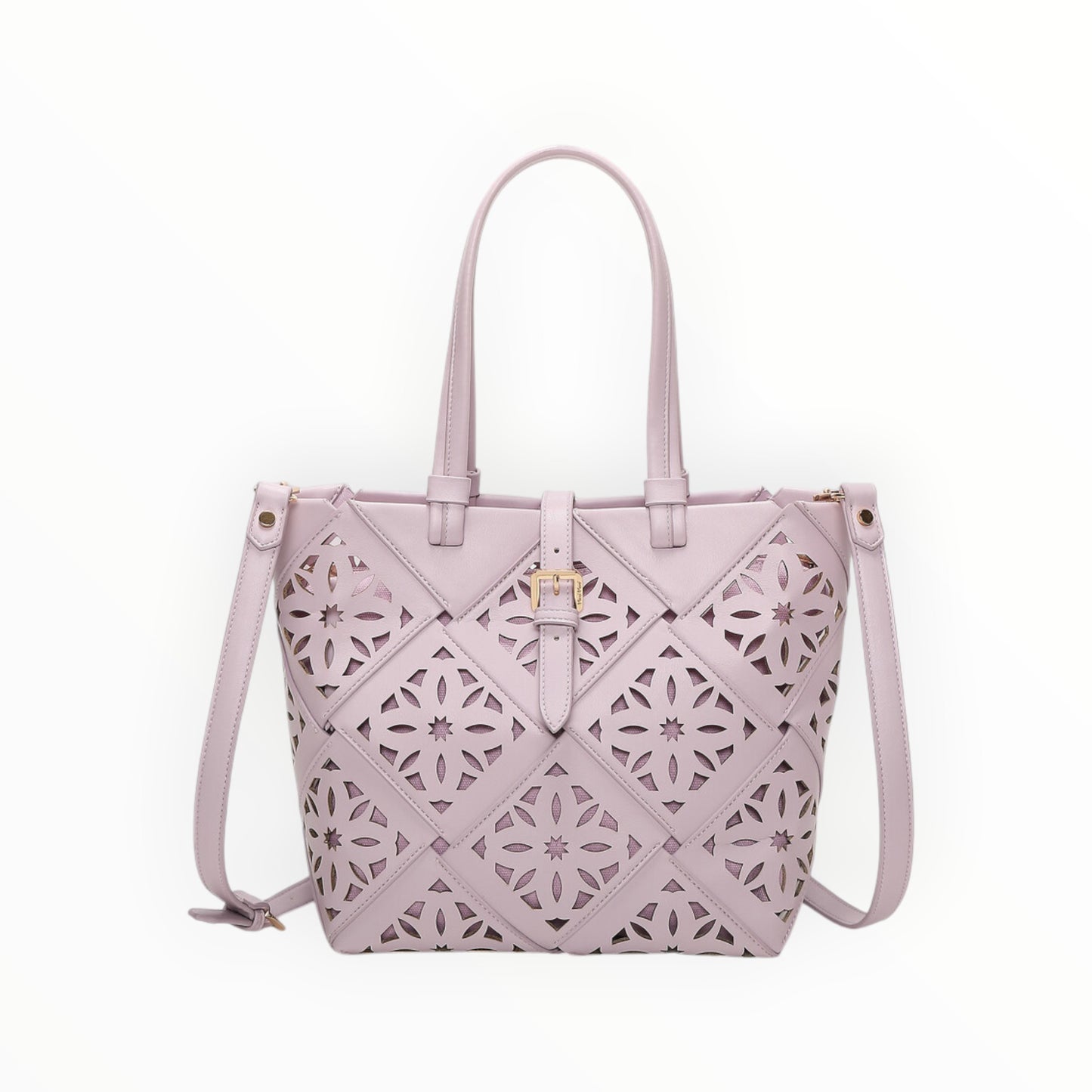 Borsa a mano con motivo traforato Mimi-Muà M8-H201426