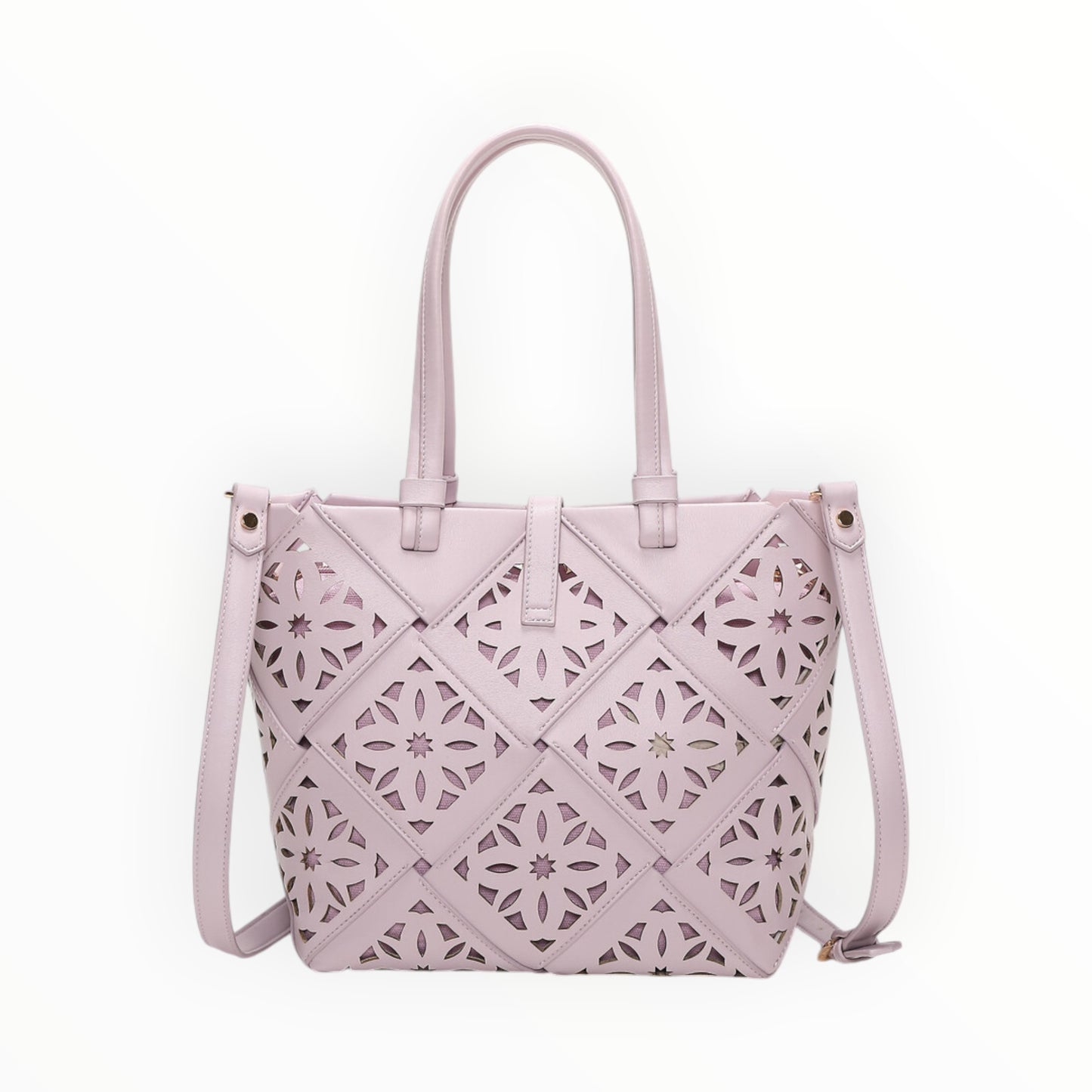 Borsa a mano con motivo traforato Mimi-Muà M8-H201426
