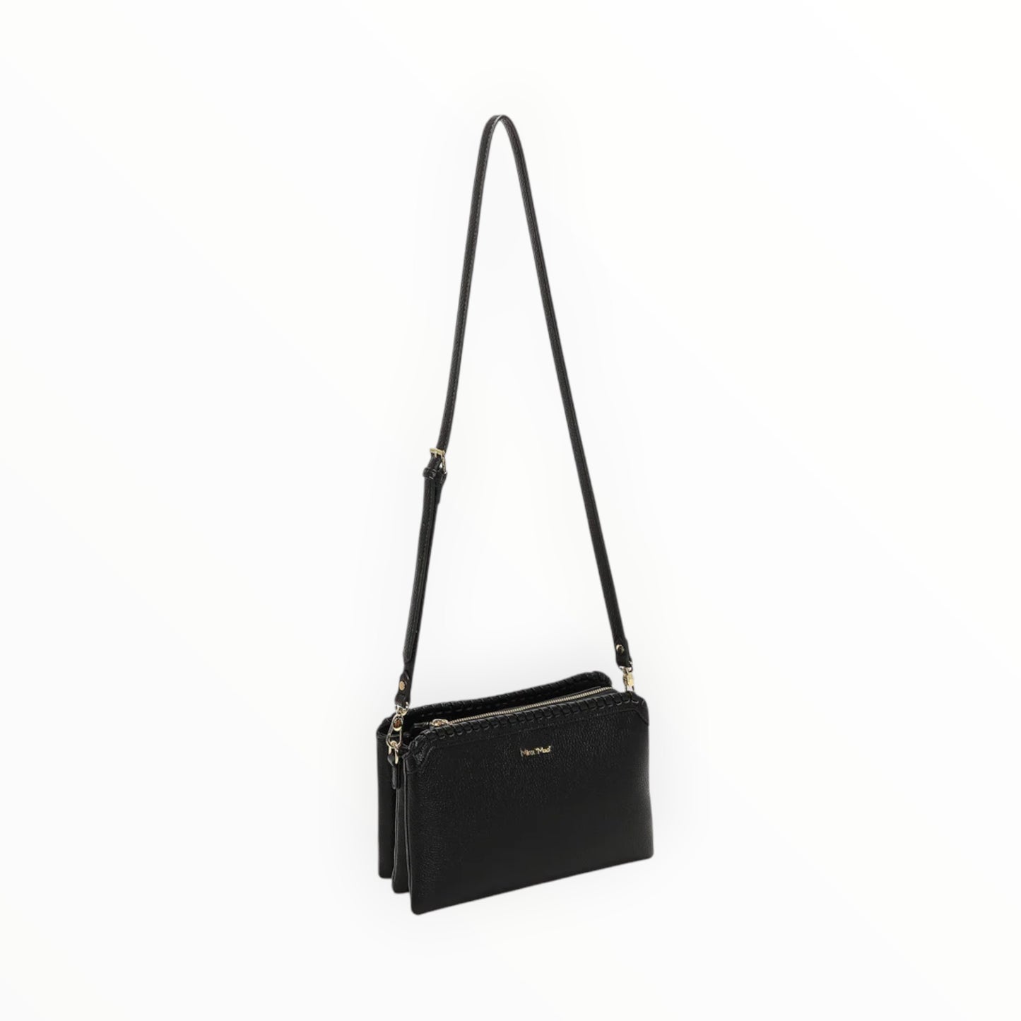 Borsa a tracolla con bordo intreccio Mimi-Muà M8-J201464