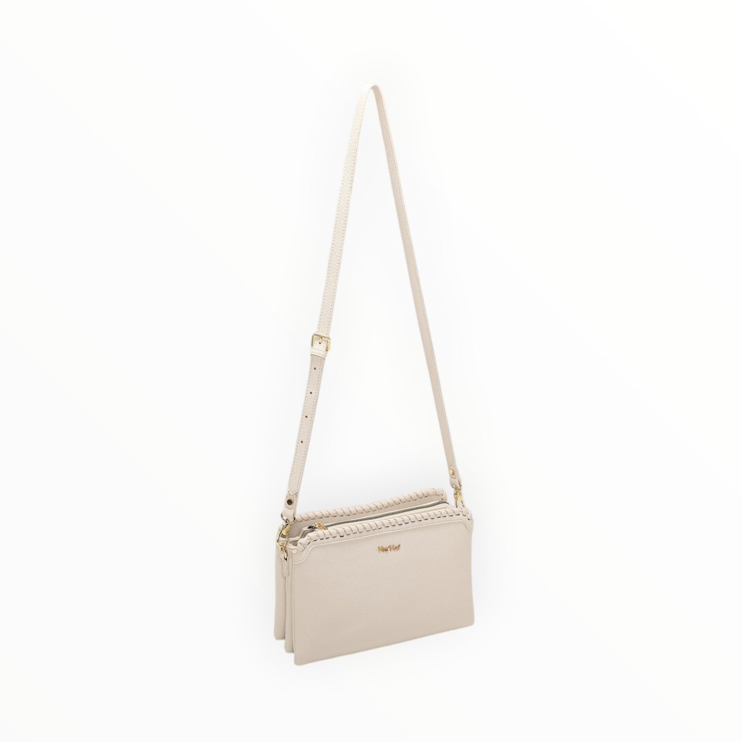 Borsa a tracolla con bordo intreccio Mimi-Muà M8-J201464