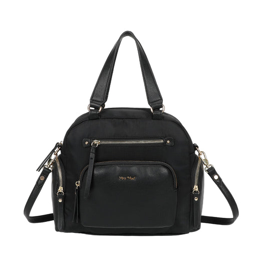 Borsa Bauletto In Nylon Con Dettagli In Pu M8-Y201215