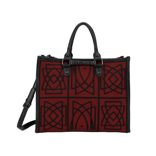 Borsa Tote Grande Con Disegno Ricamato M8-Y201225