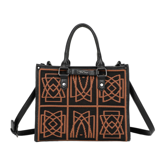 Borsa Tote Media Con Disegno Ricamato M8-Y201226