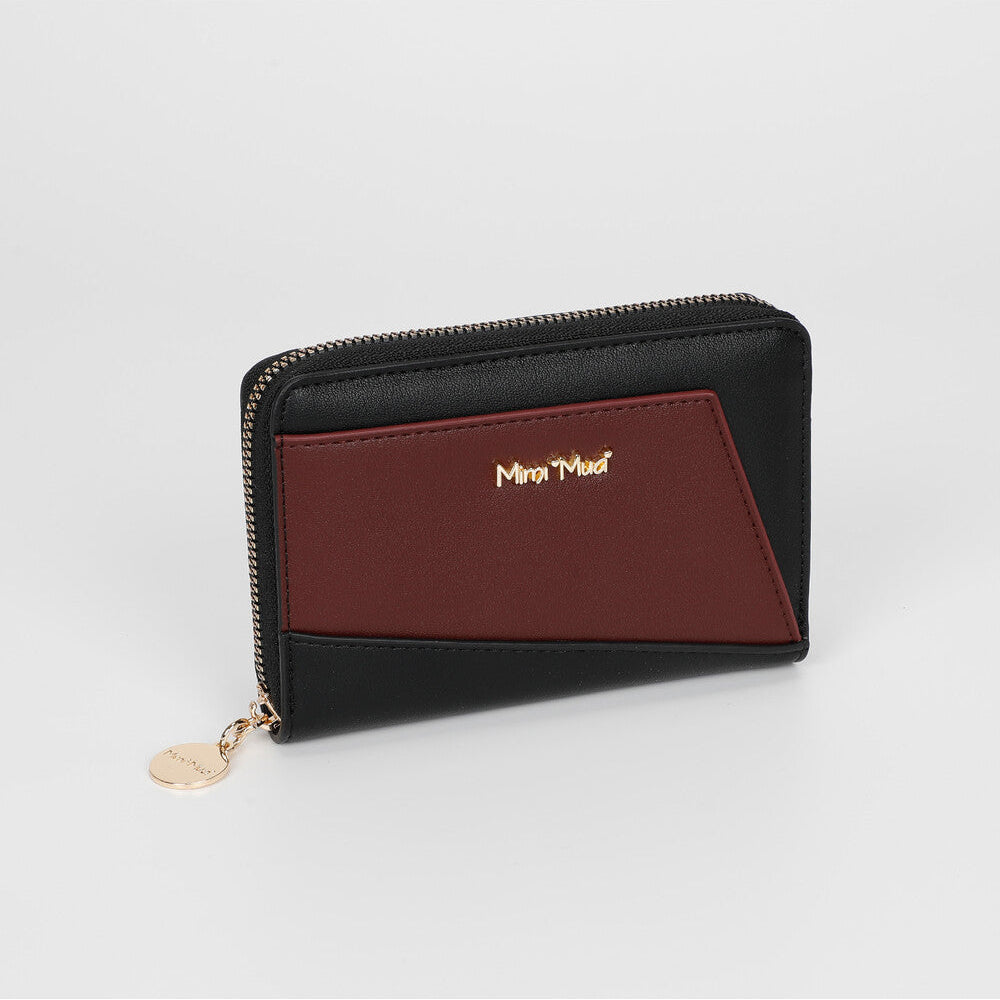 Portafoglio Donna Bicolor Mimi-Muà - Compatto con Zip M9-Z201360