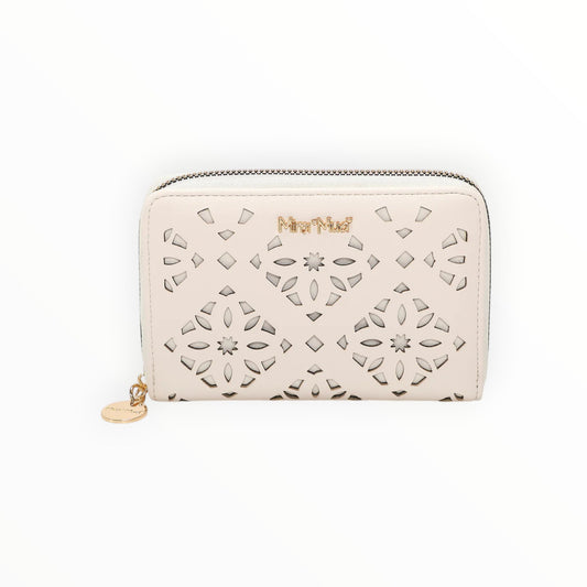 Portafoglio medio motivo traforato Mimi-Muà M9-Z201514