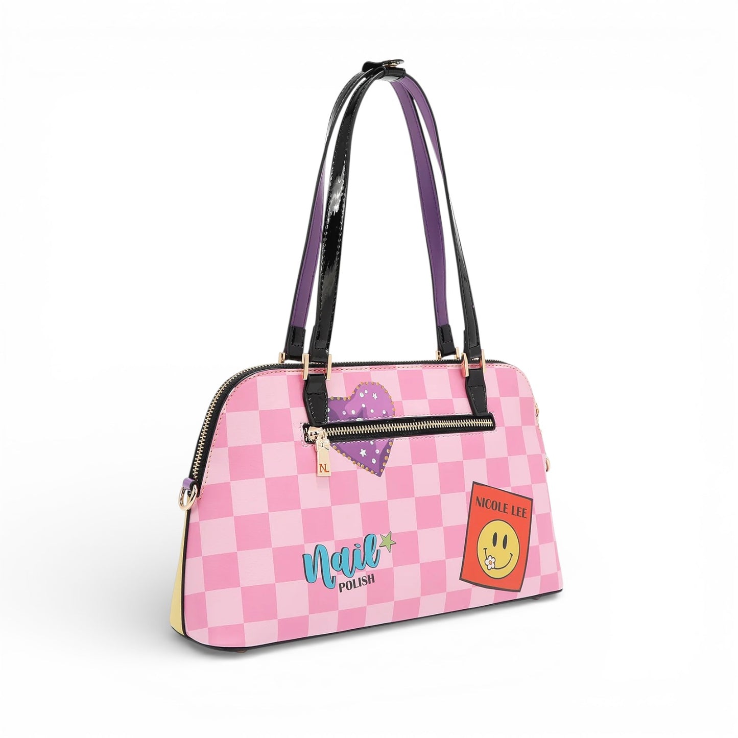 Borsa a Due Manici Nicole Lee NP17248 Nail Polish - Borsa Donna Elegante con Tracolla