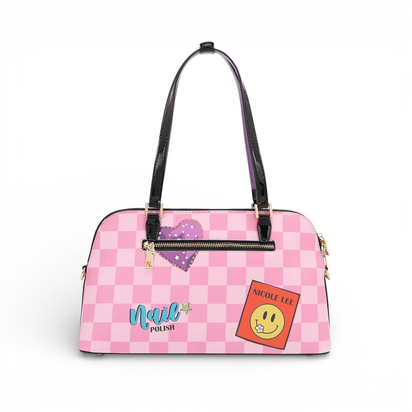 Borsa a Due Manici Nicole Lee NP17248 Nail Polish - Borsa Donna Elegante con Tracolla