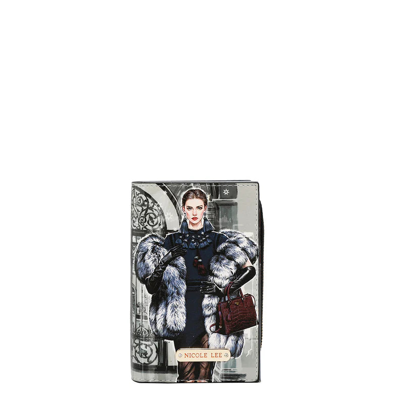 Portafoglio pieghevole con cerniera Nicole Lee PRT7702